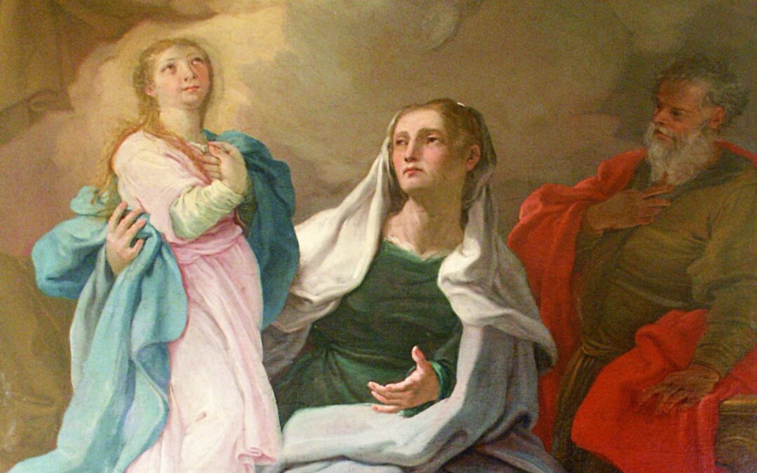 I Santi Anna e Gioacchino assieme alla Madonna Bambina